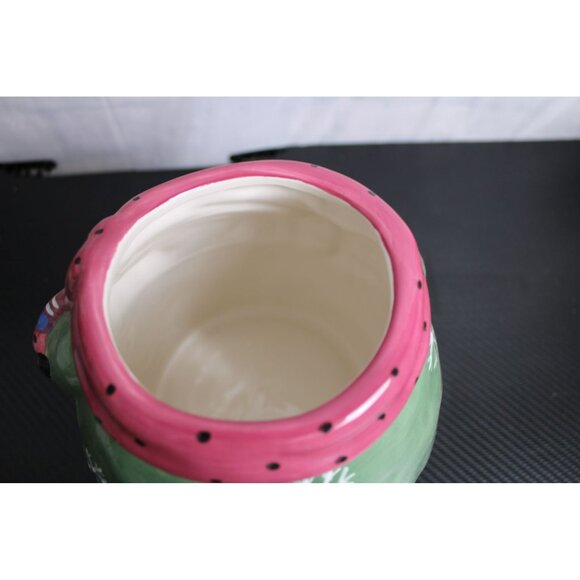 Colorful Eye Catching Ceramic Snowman Cookie Jar - Picture 9 of 10